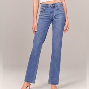 Abercrombie Mid Rise 90s Straight Jeans